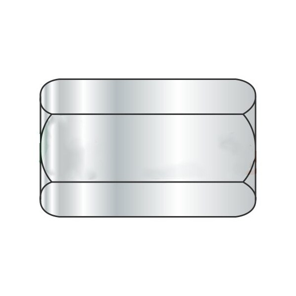 Newport Fasteners Coupling Nut, 1/2"-13, Steel, Zinc Plated, 1-1/4 in Lg, 5/8 in Hex Wd, 150 PK 829120 - main